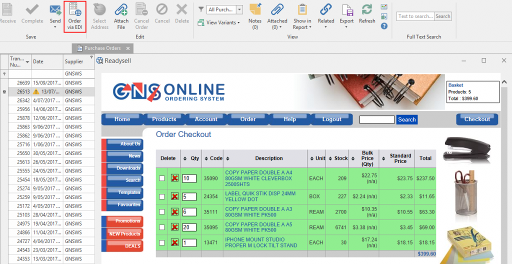 GNS Wholesale EDI